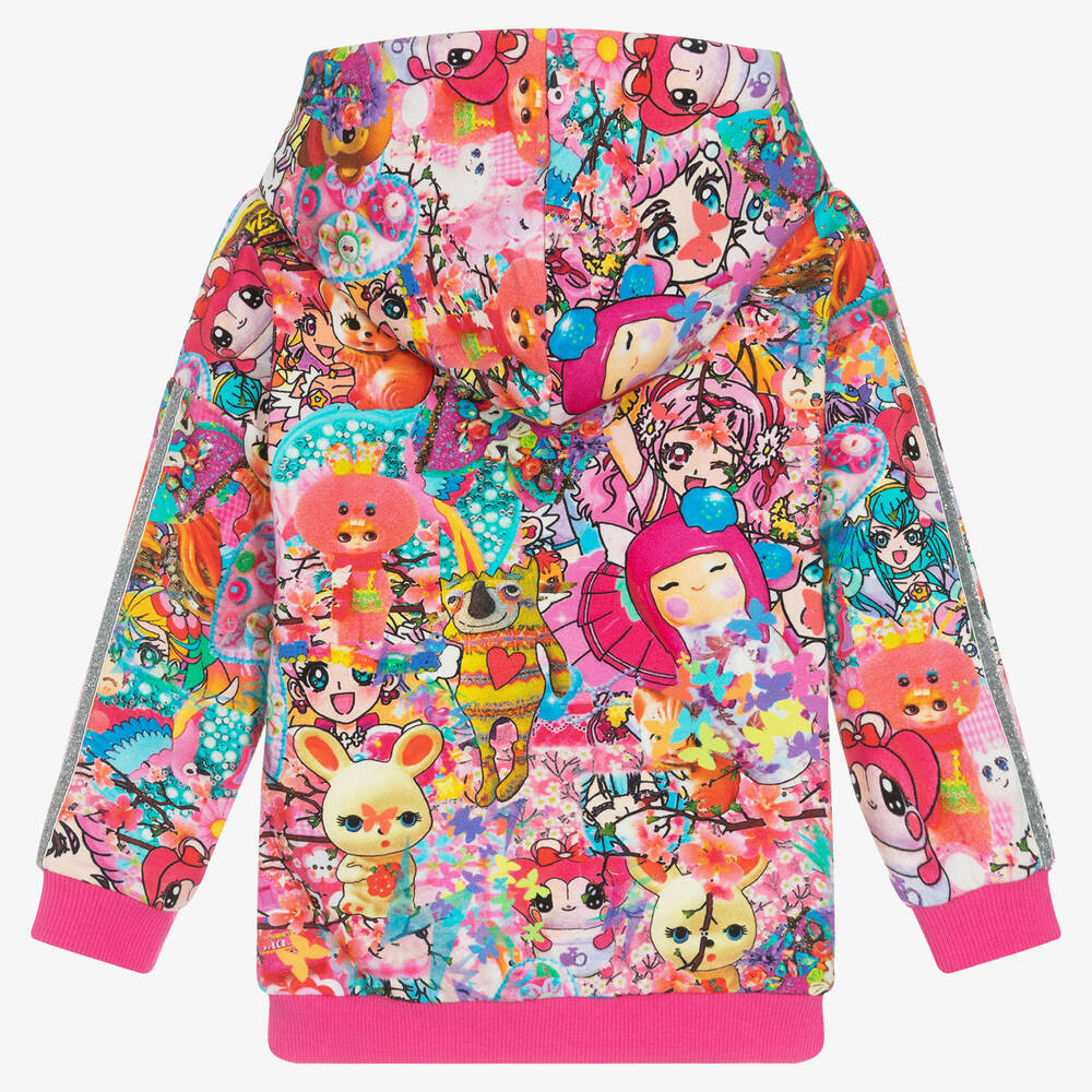 Rosalita Señoritas-Girls Pink Manga Cotton Hoodie | Childrensalon Outlet