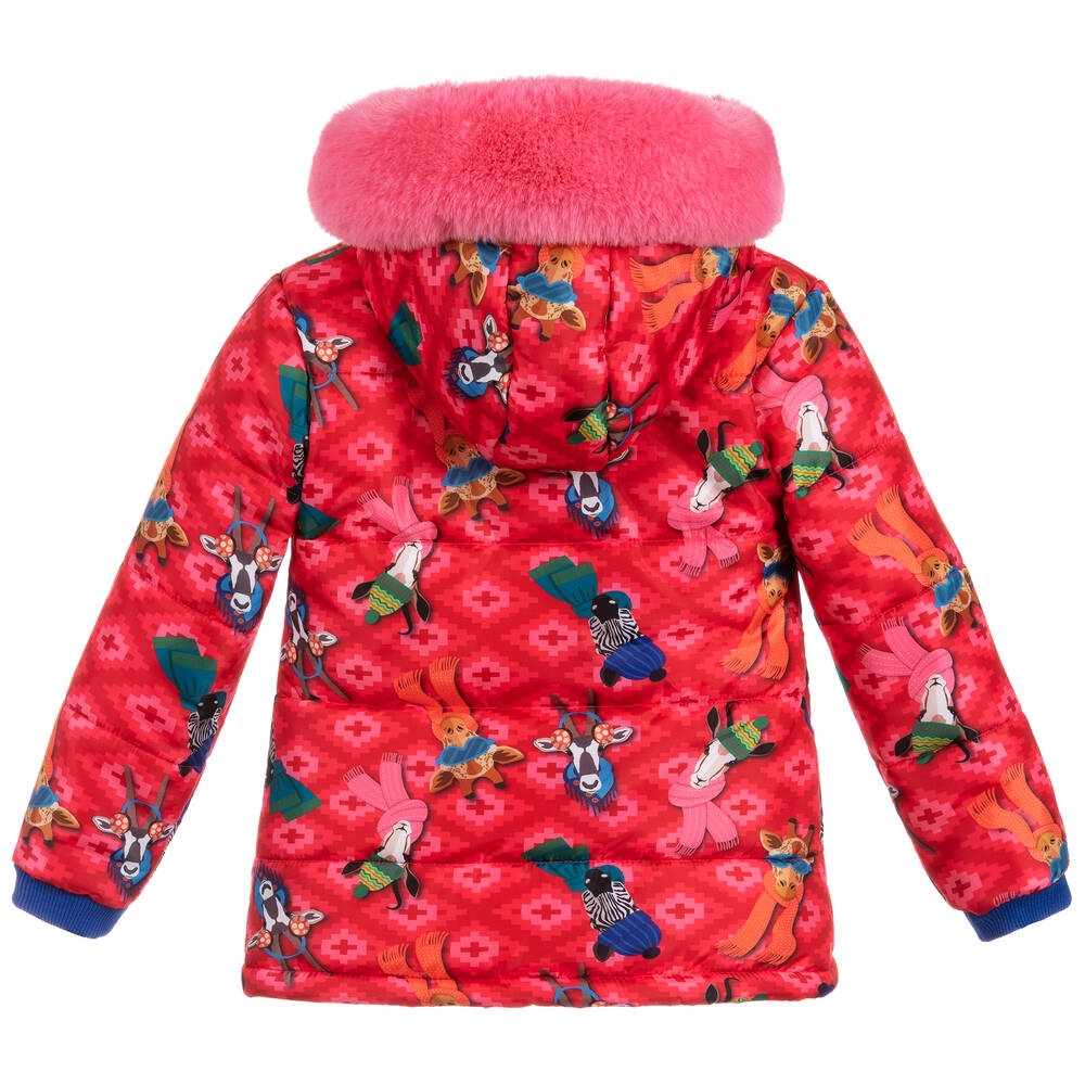 Rosalita Se oritas Girls Pink Padded Coat Childrensalon Outlet