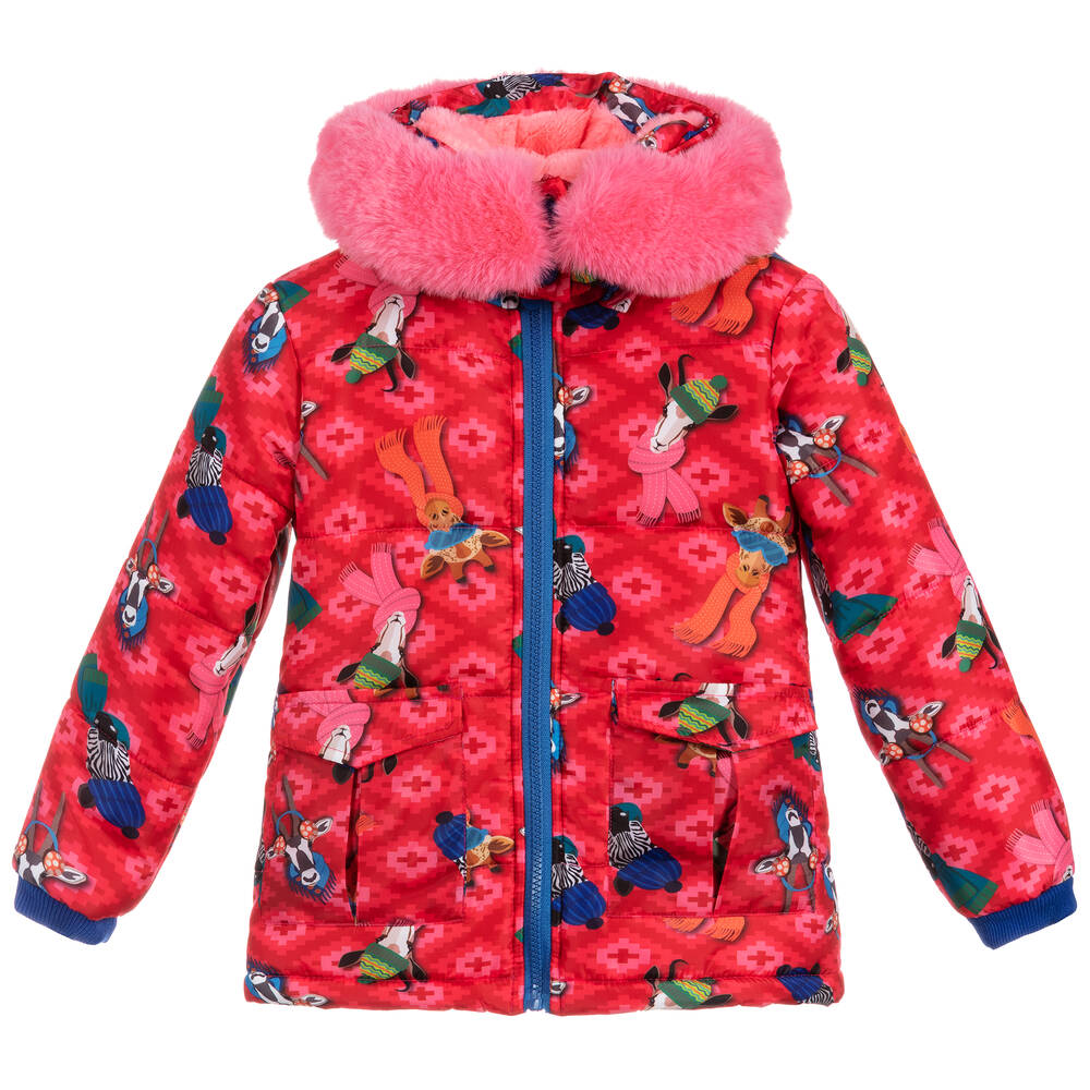 Rosalita Señoritas - Girls Pink Padded Coat | Childrensalon