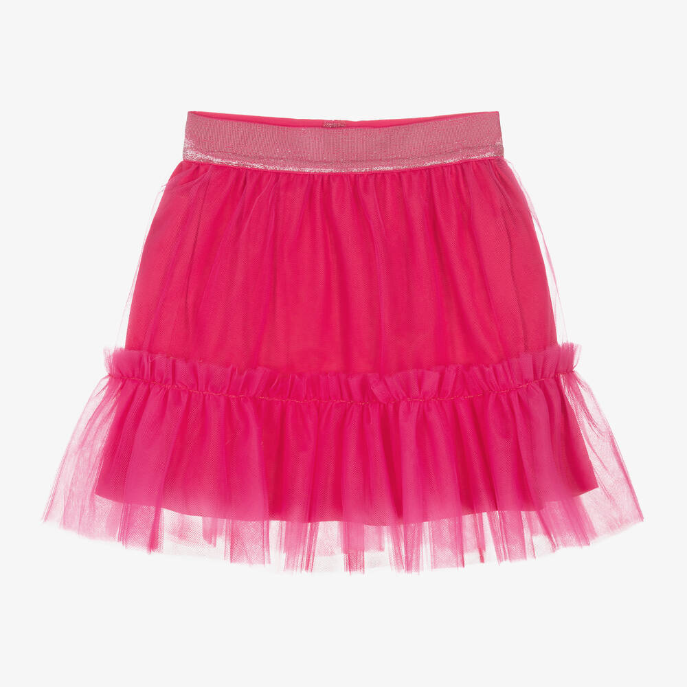 Rosalita Señoritas - Girls Pink Tulle Ruffle Skirt | Childrensalon