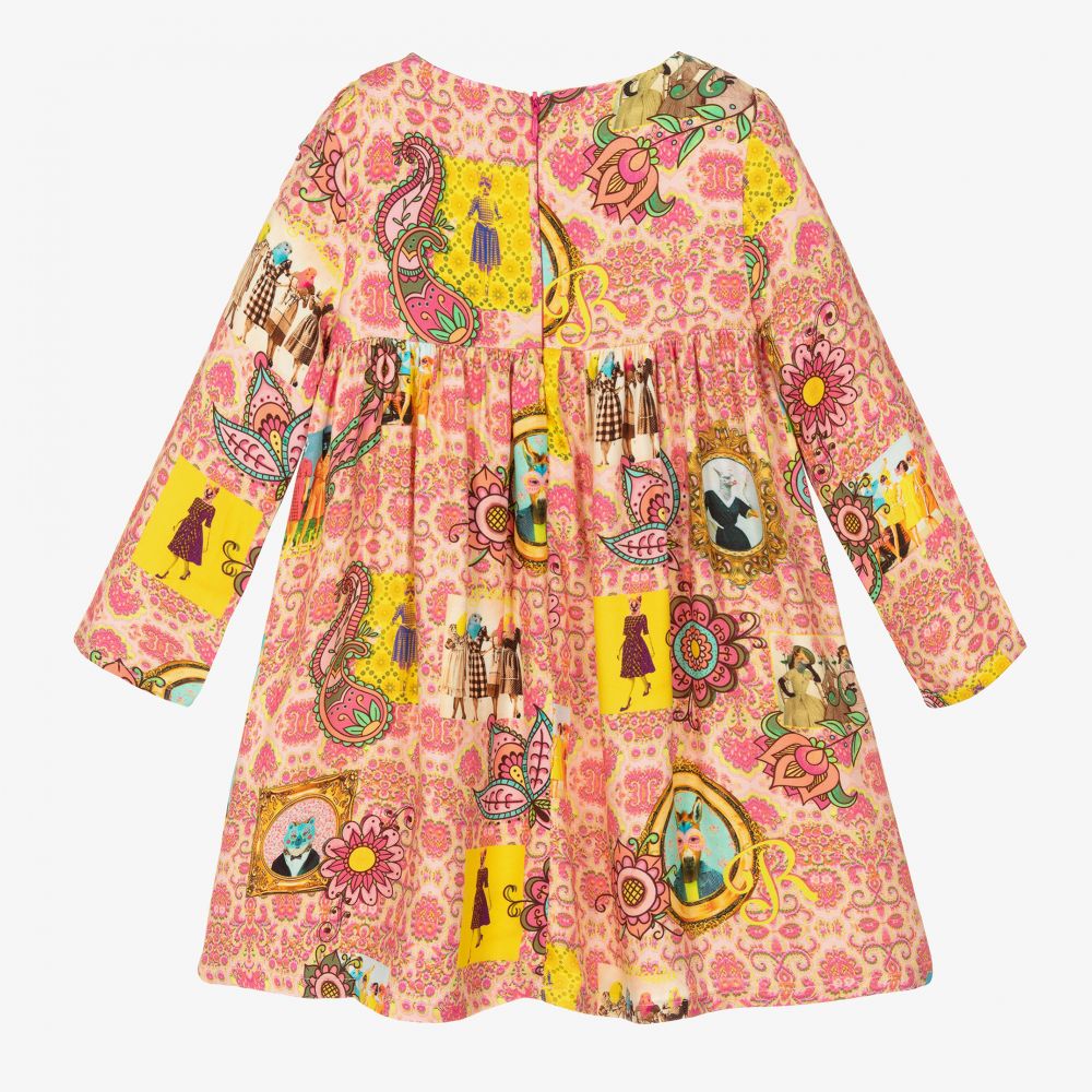 Rosalita Señoritas-Розово-желтое платье для девочек | Childrensalon Outlet