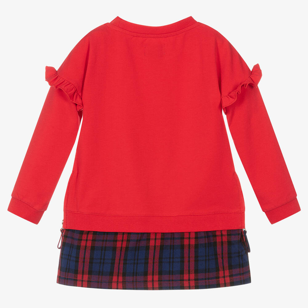 Rosalita Señoritas-Girls Red Cotton Dress | Childrensalon Outlet