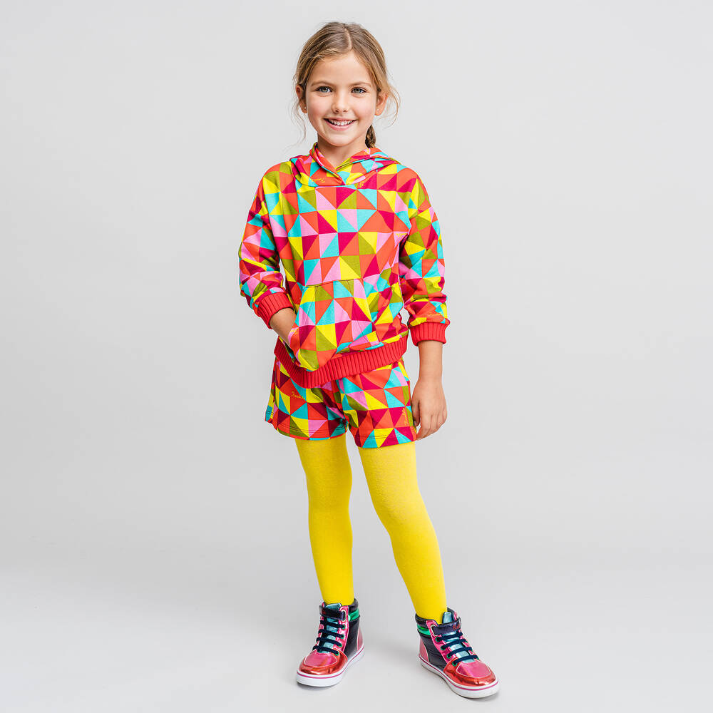Rosalita Señoritas-Girls Red Geometric Hoodie | Childrensalon Outlet