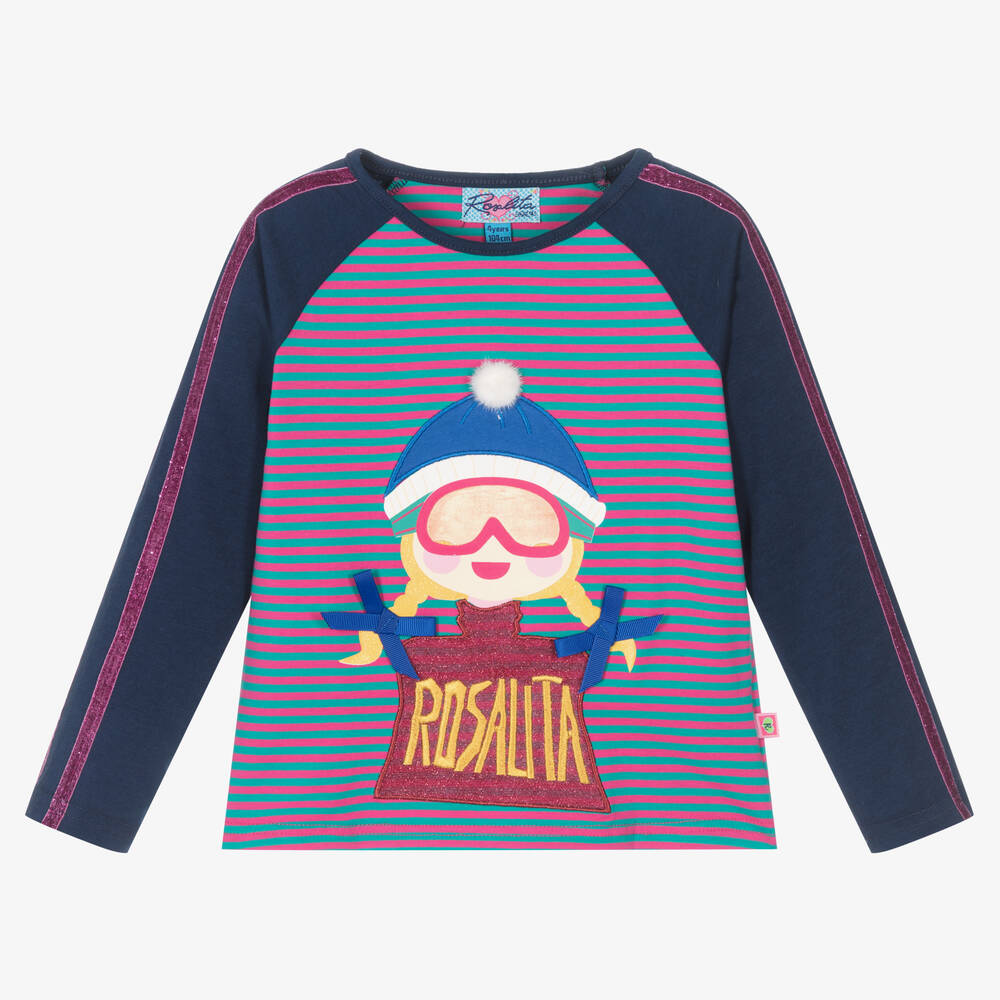 Rosalita Señoritas - Girls Striped Cotton Top | Childrensalon