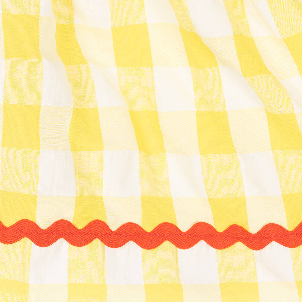 Rosalita Señoritas-Girls Yellow Check Skirt | Childrensalon Outlet