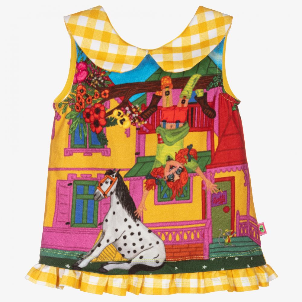 Rosalita Señoritas - Gelbes Trägertop aus Baumwolle (M) | Childrensalon