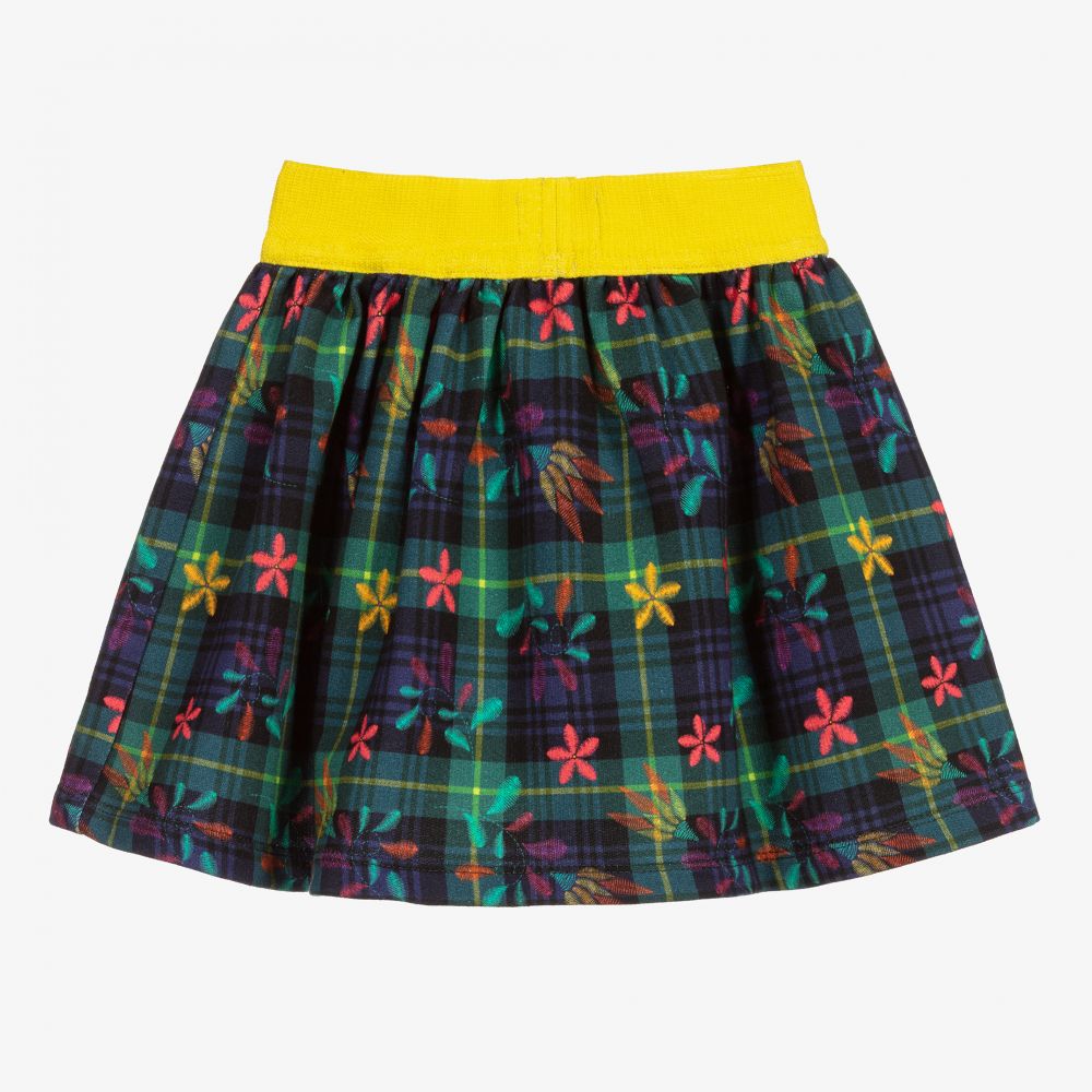 Rosalita Señoritas-Green Tartan Print Skirt | Childrensalon Outlet