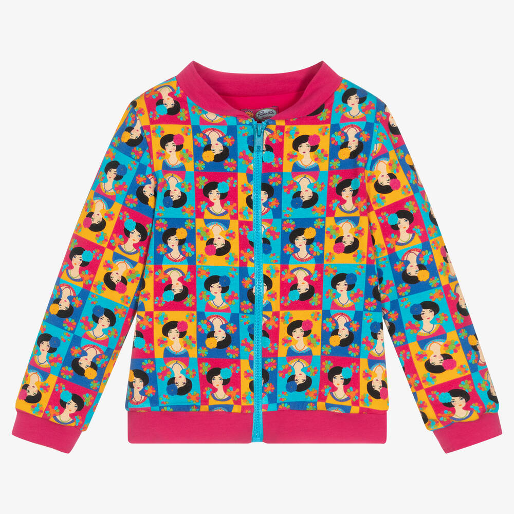 Rosalita Señoritas - Multicoloured Cotton Zip-Up Top | Childrensalon