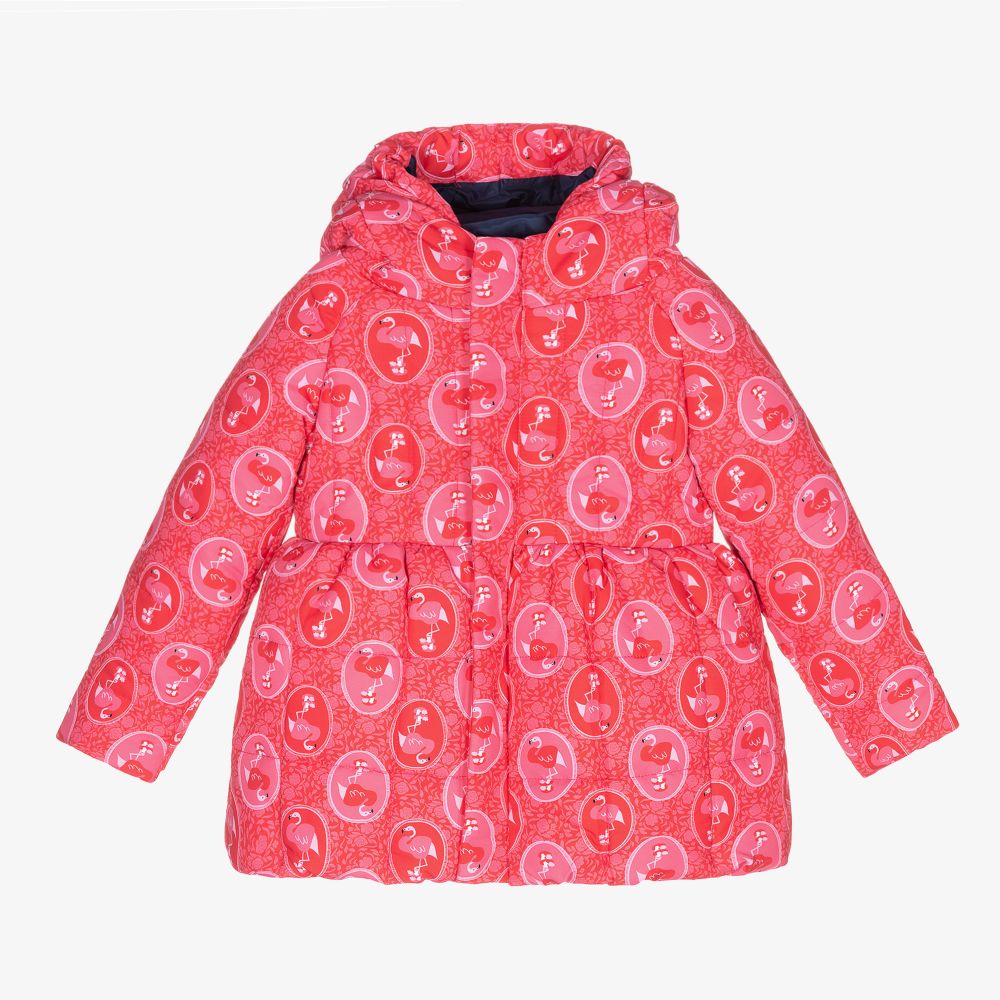 Rosalita Señoritas - Pink Flamingo Puffer Coat | Childrensalon