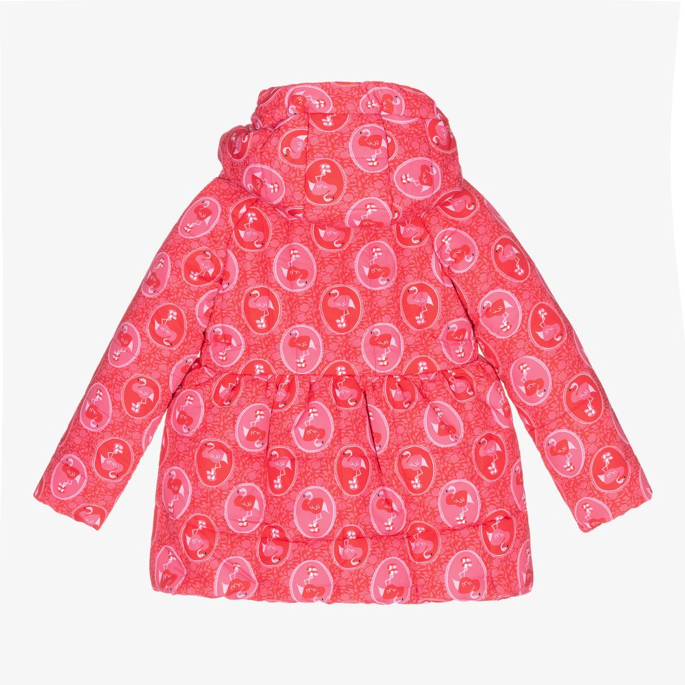 Rosalita Señoritas-Pink Flamingo Puffer Coat | Childrensalon Outlet