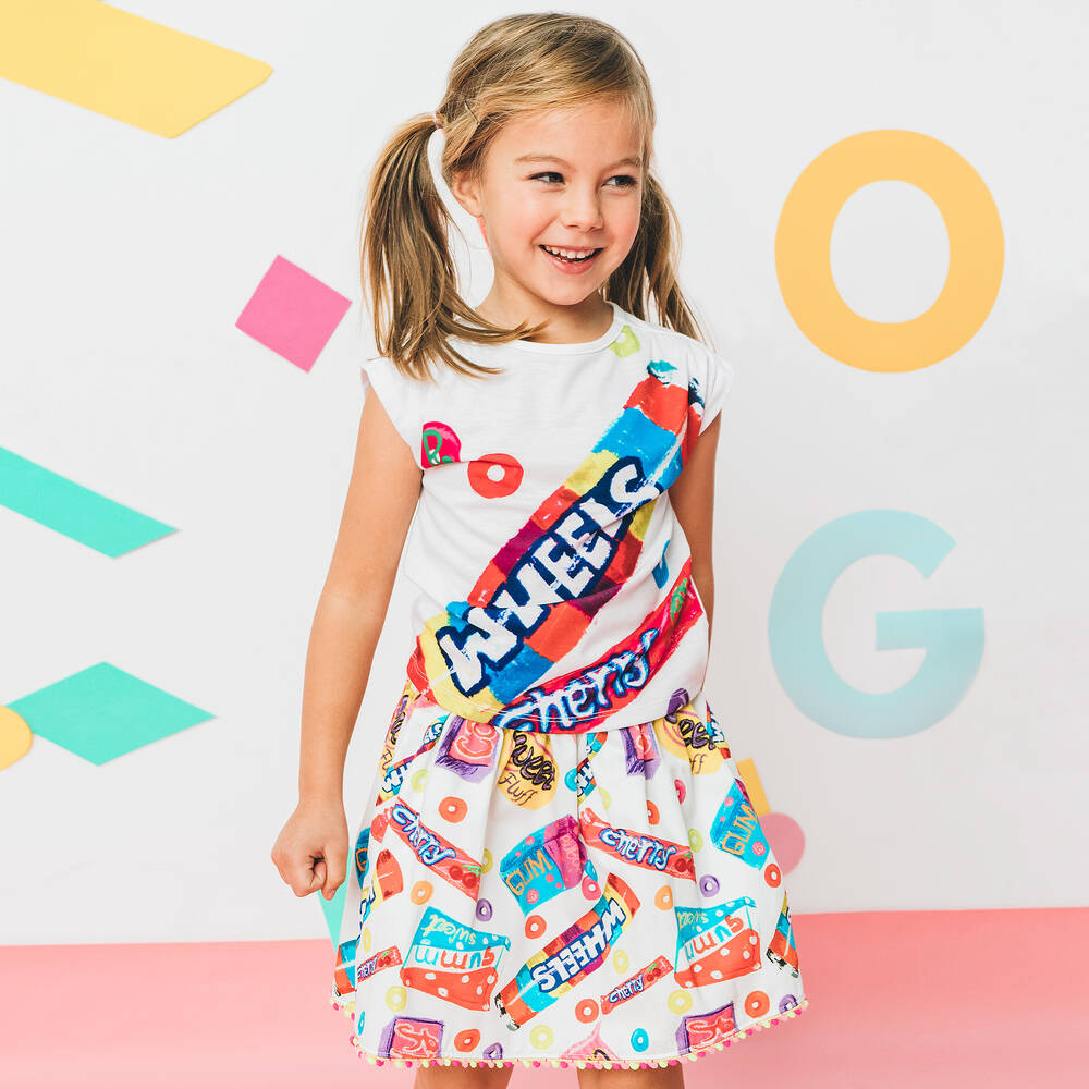 Rosalita Señoritas-Pink Sweetie Cotton Skirt | Childrensalon Outlet