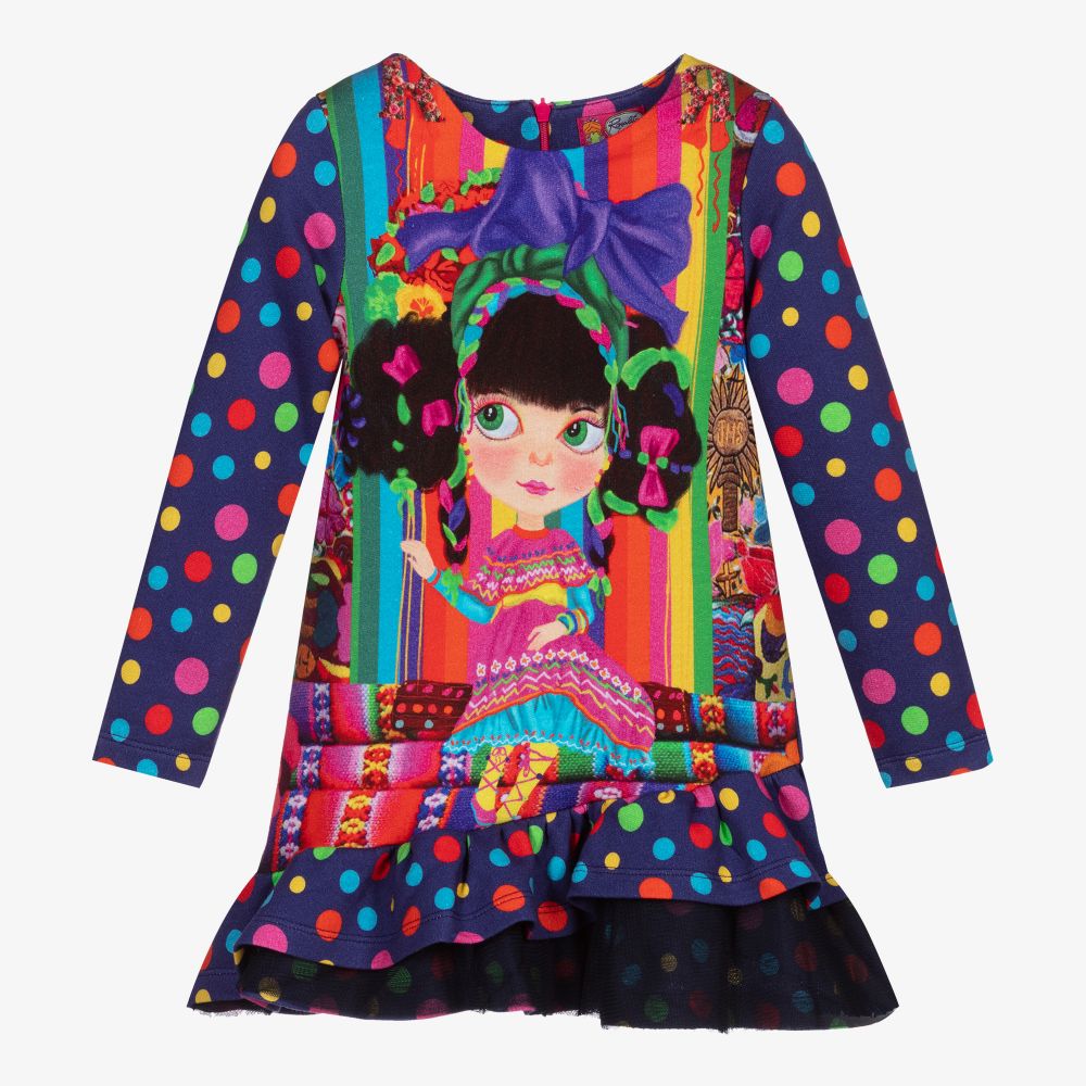 Rosalita Señoritas - فستان قطن لون أرجواني | Childrensalon