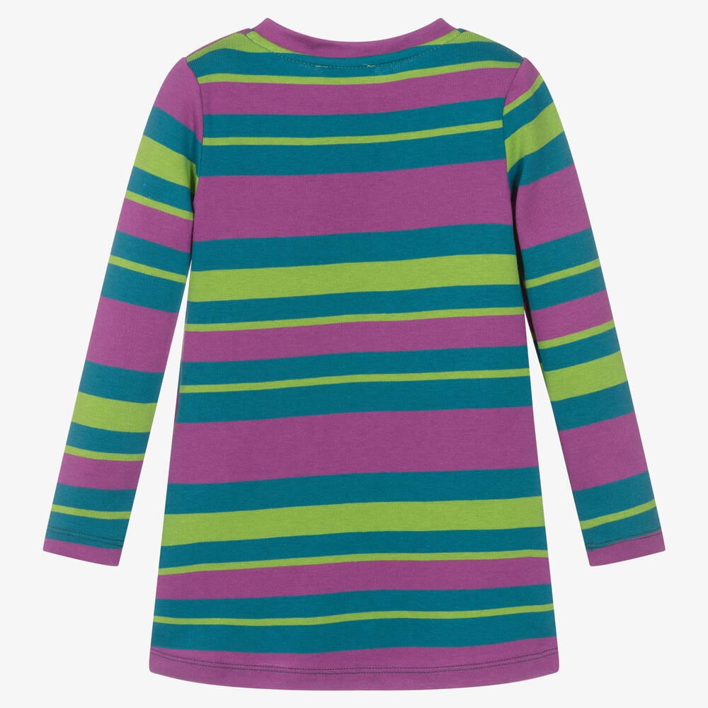 Rosalita Señoritas-Purple Stripe Cotton Dress | Childrensalon Outlet