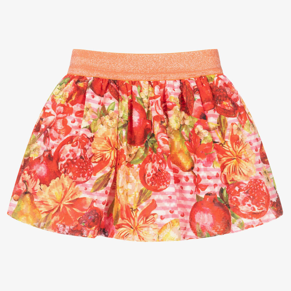 Rosalita Señoritas - Red, Pink & Orange Floral Skirt | Childrensalon