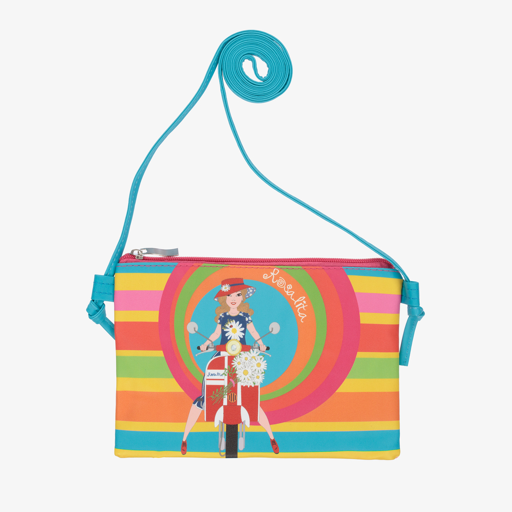 Rosalita Señoritas - حقيبة كتف مقلمة بألوان قوس قزح للبنات (21 سم) | Childrensalon