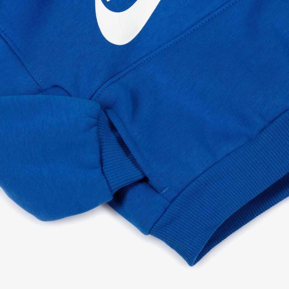 Nike-Royal Blue Cotton Tracksuit with Swoosh Logo | Childrensalon Outlet