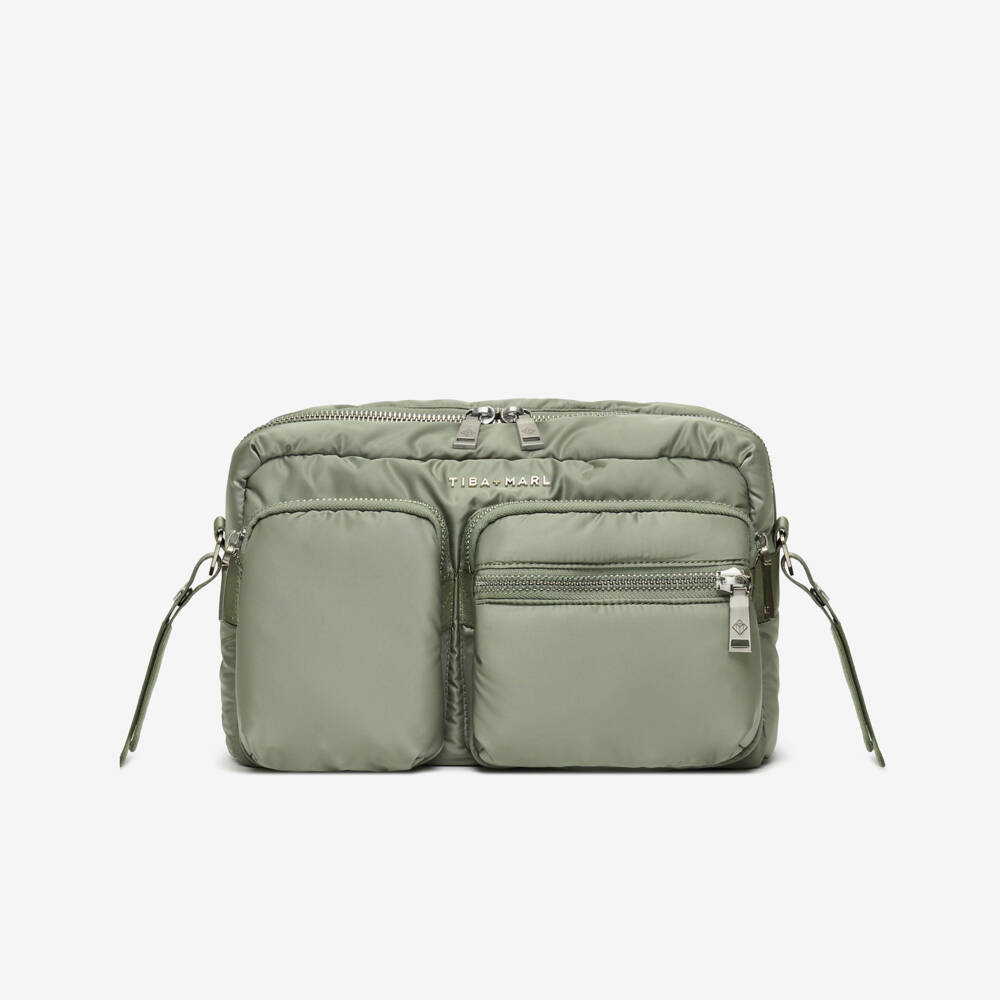 TIBA + MARL-Sage Green Stroller Changing Bag (32cm) | Childrensalon Outlet