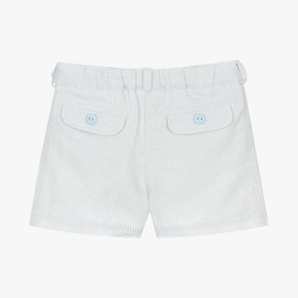 Sarah Louise-Baby Boys Blue Striped Shorts | Childrensalon Outlet