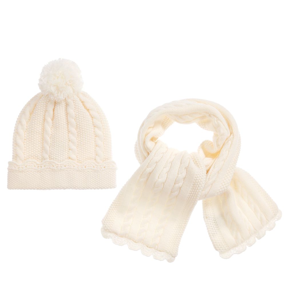 Sarah Louise - Baby Girls Hat & Scarf Set | Childrensalon