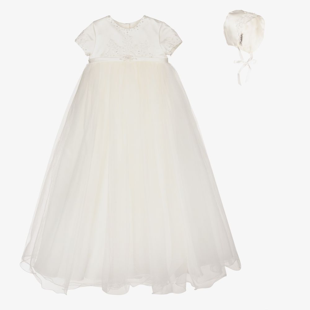 Sarah Louise - Baby Girls Ivory Ceremony Gown | Childrensalon