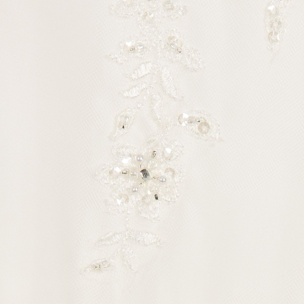 Sarah Louise-Baby Girls Ivory Floral Embroidered Dress | Childrensalon Outlet