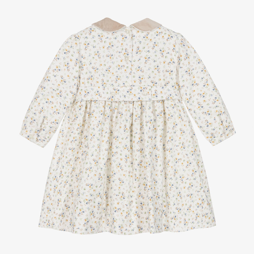 Sarah Louise-فستان سموكينغ بطبعة ورود لون عاجي أطفال بناتي | Childrensalon Outlet