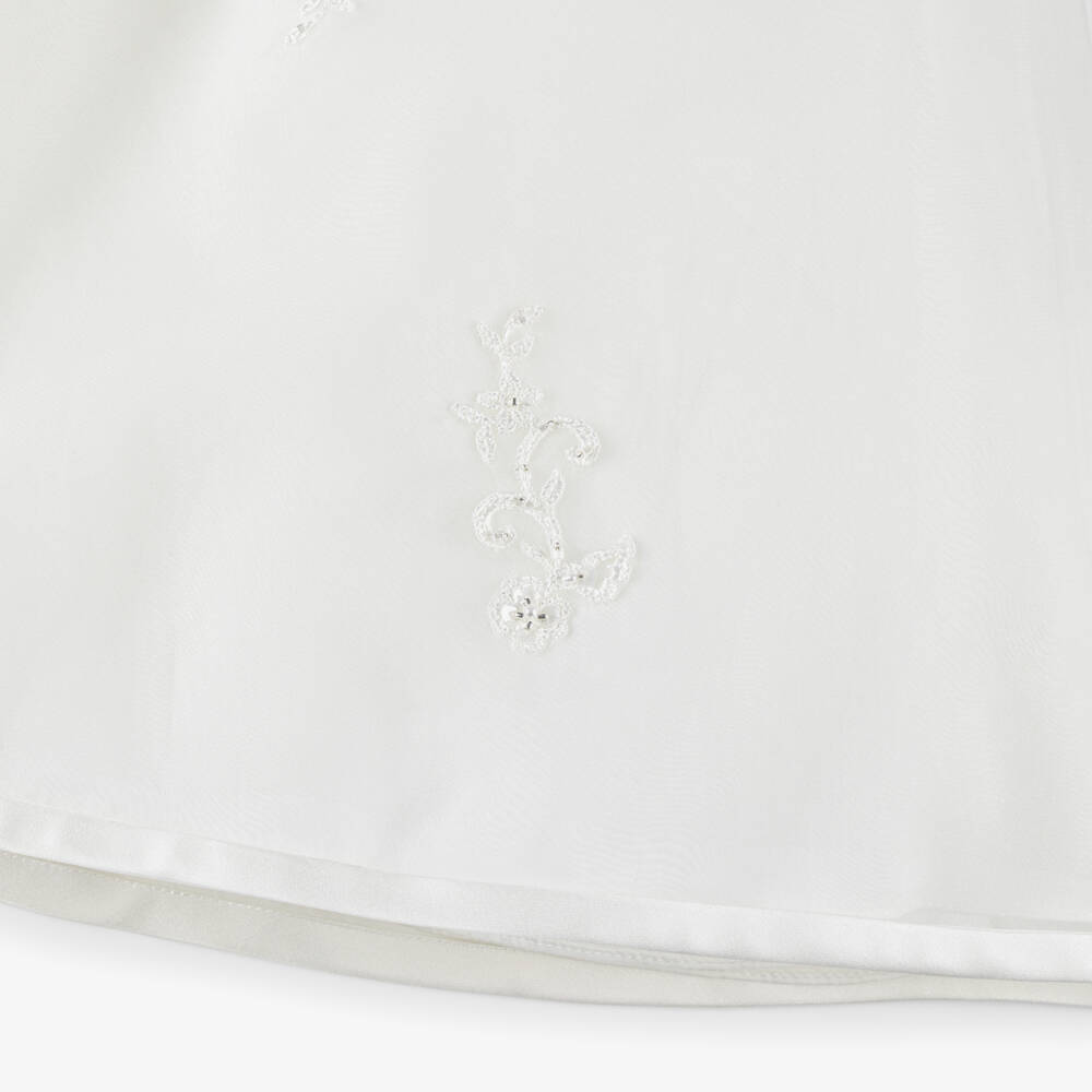 Sarah Louise-Baby Girls Ivory Organza Embroidered Ceremony Dress Set | Childrensalon Outlet