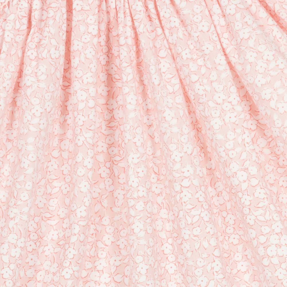 Sarah Louise-Baby Girls Pink Hand-Smocked Floral Dress | Childrensalon Outlet