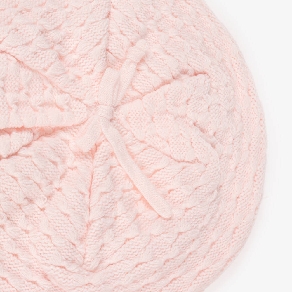 Sarah Louise-Baby Girls Pink Knitted Beret | Childrensalon Outlet