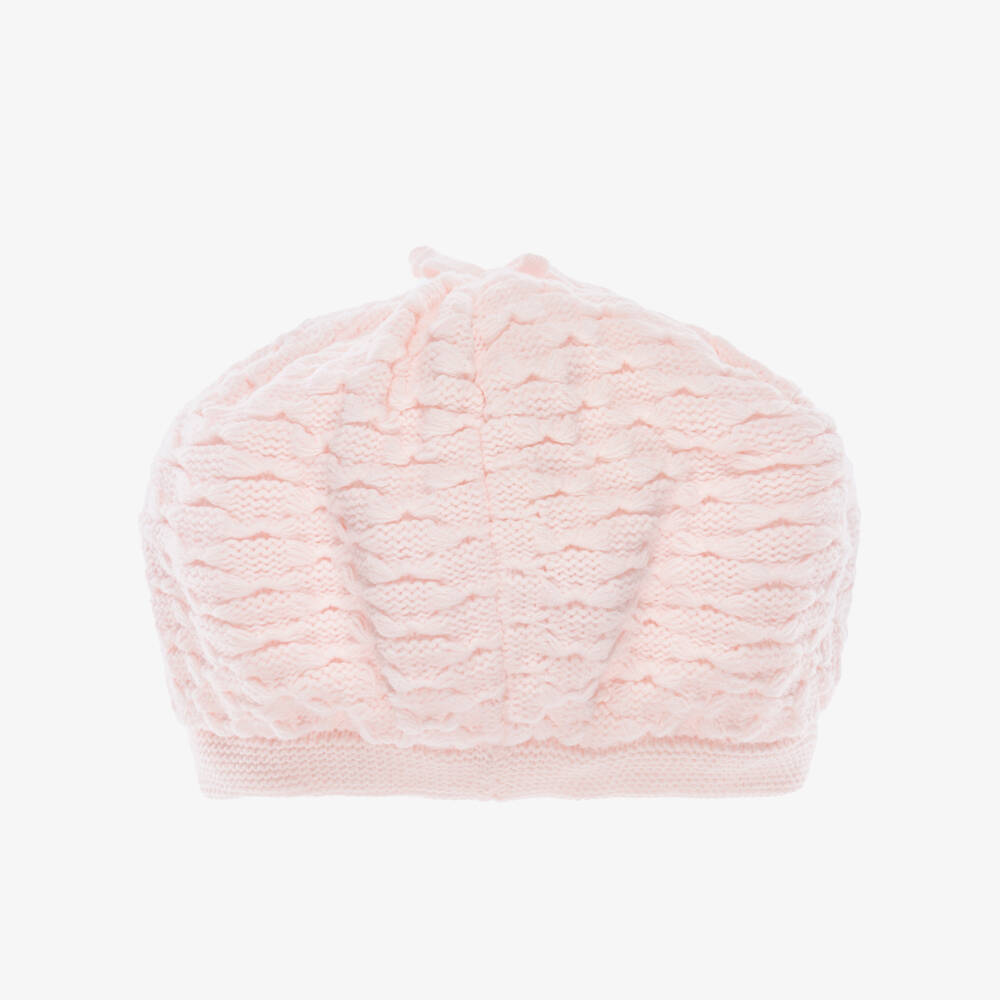 Sarah Louise-Baby Girls Pink Knitted Beret | Childrensalon Outlet
