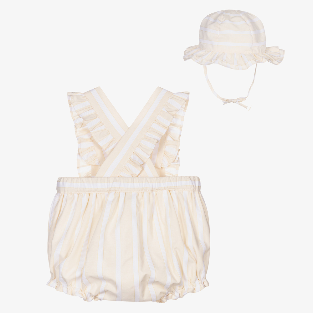 Sarah Louise-Baby Girls Shortie & Hat Set | Childrensalon Outlet