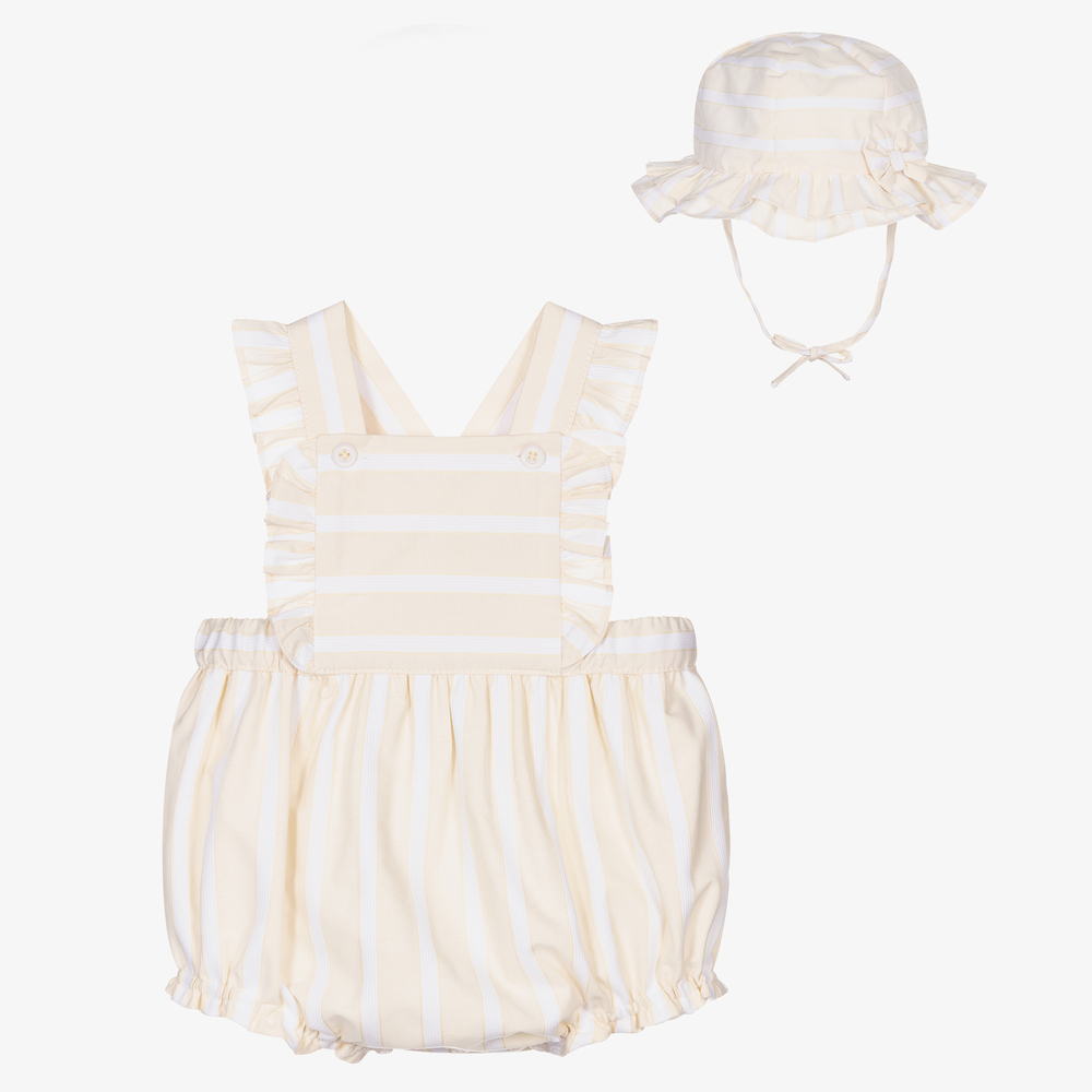 Sarah Louise - Baby Girls Shortie & Hat Set | Childrensalon