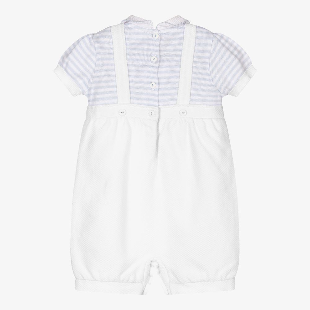 Sarah Louise-Blue & White Baby Shortie | Childrensalon Outlet