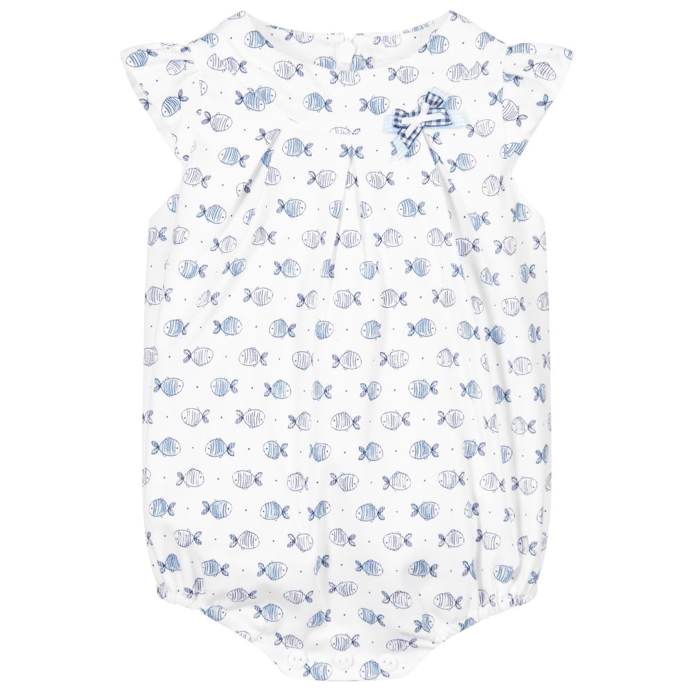 Sarah Louise-Blue & White Shortie | Childrensalon Outlet