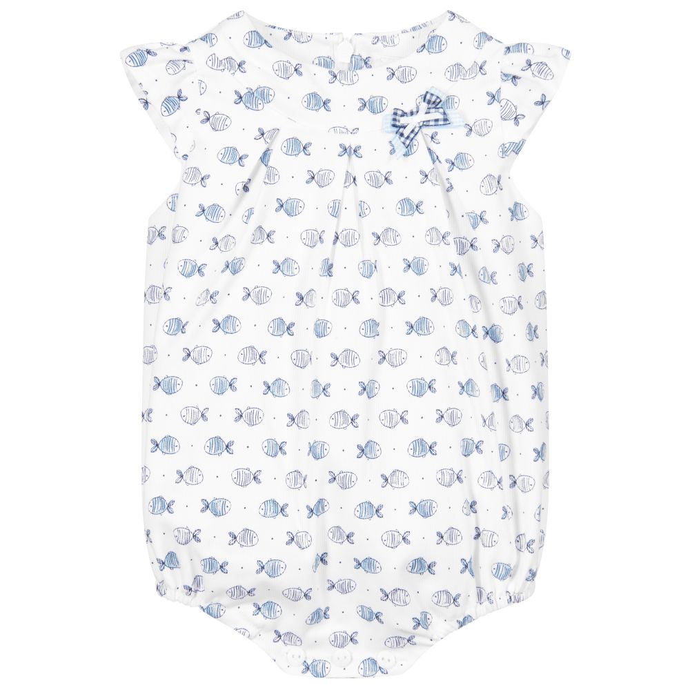 Sarah Louise - Blue & White Shortie | Childrensalon