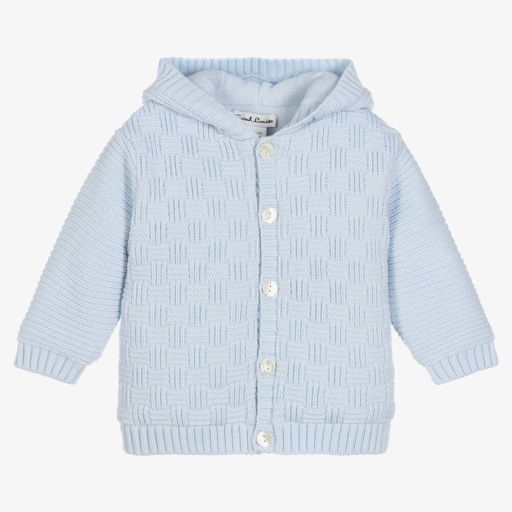 Sarah Louise - Boys Blue Knitted Jacket | Childrensalon