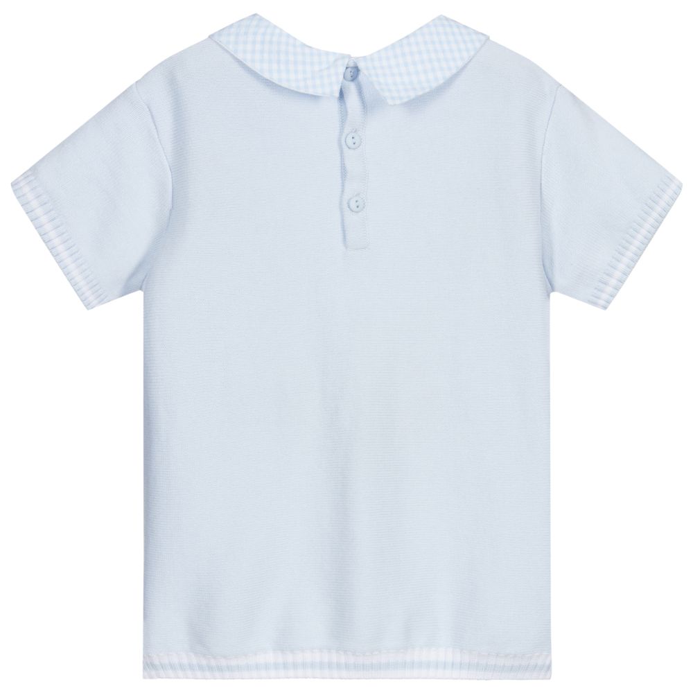 Sarah Louise-Boys Blue Knitted Sweater | Childrensalon Outlet
