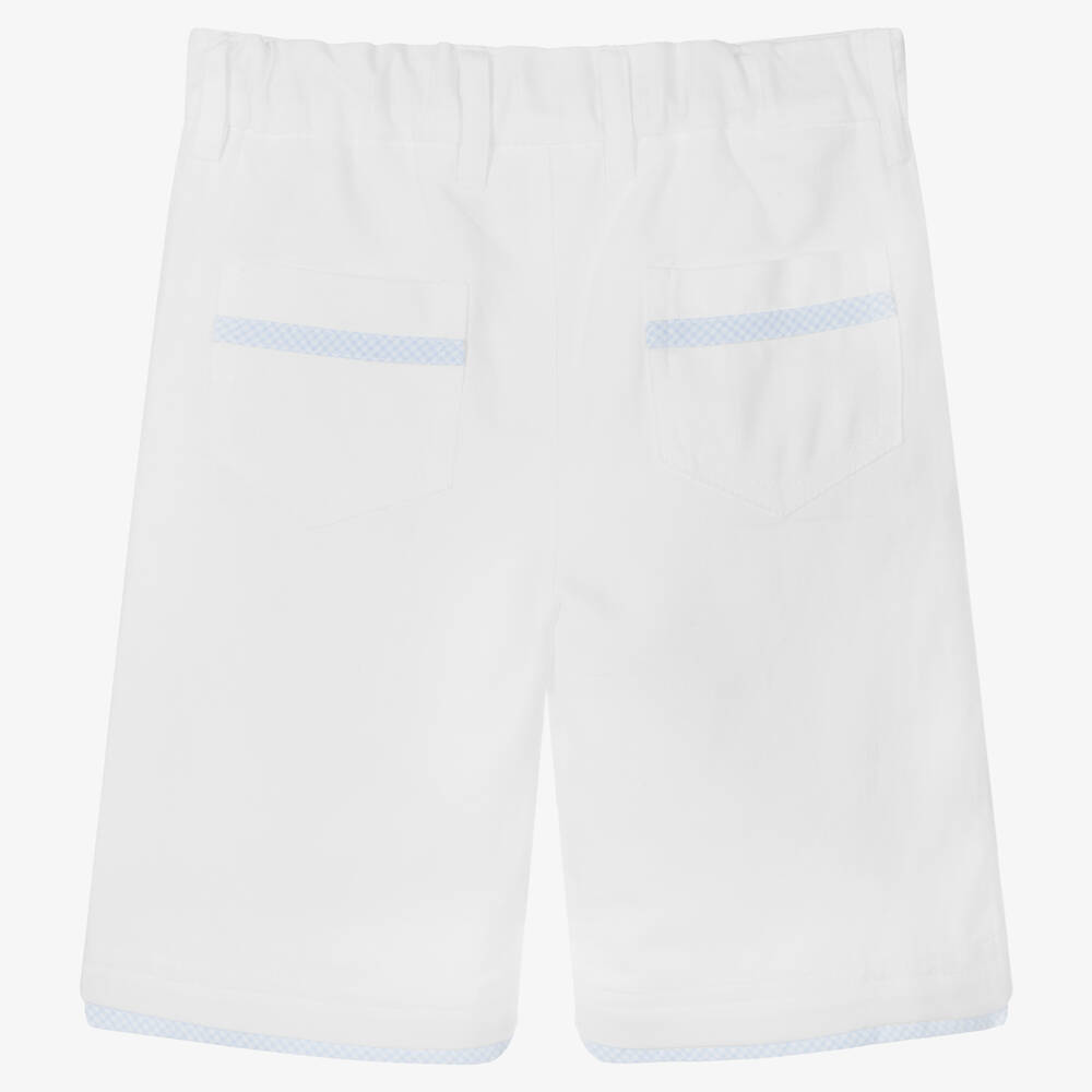 Sarah Louise-Boys Cotton & Linen Shorts | Childrensalon Outlet
