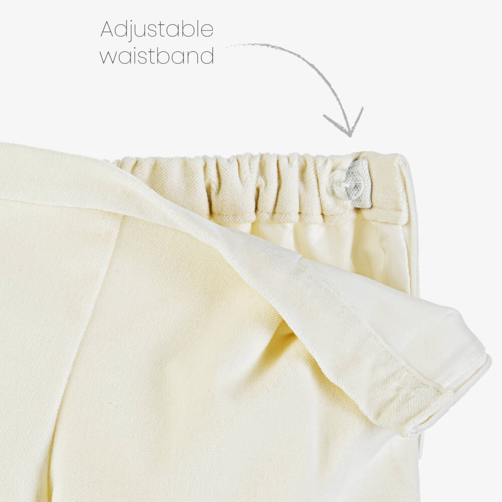 Sarah Louise-Boys Elegant Ivory Shorts Ensemble | Childrensalon Outlet