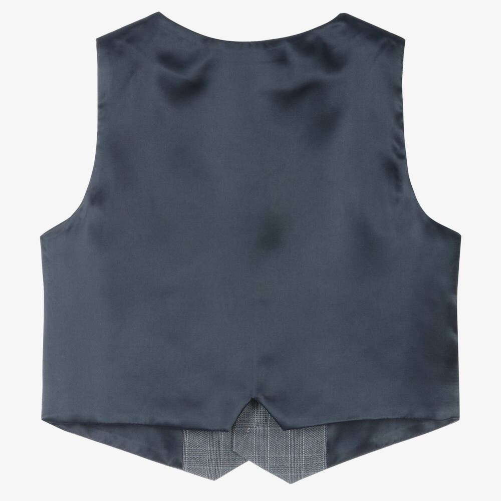 Boys check waistcoat on sale