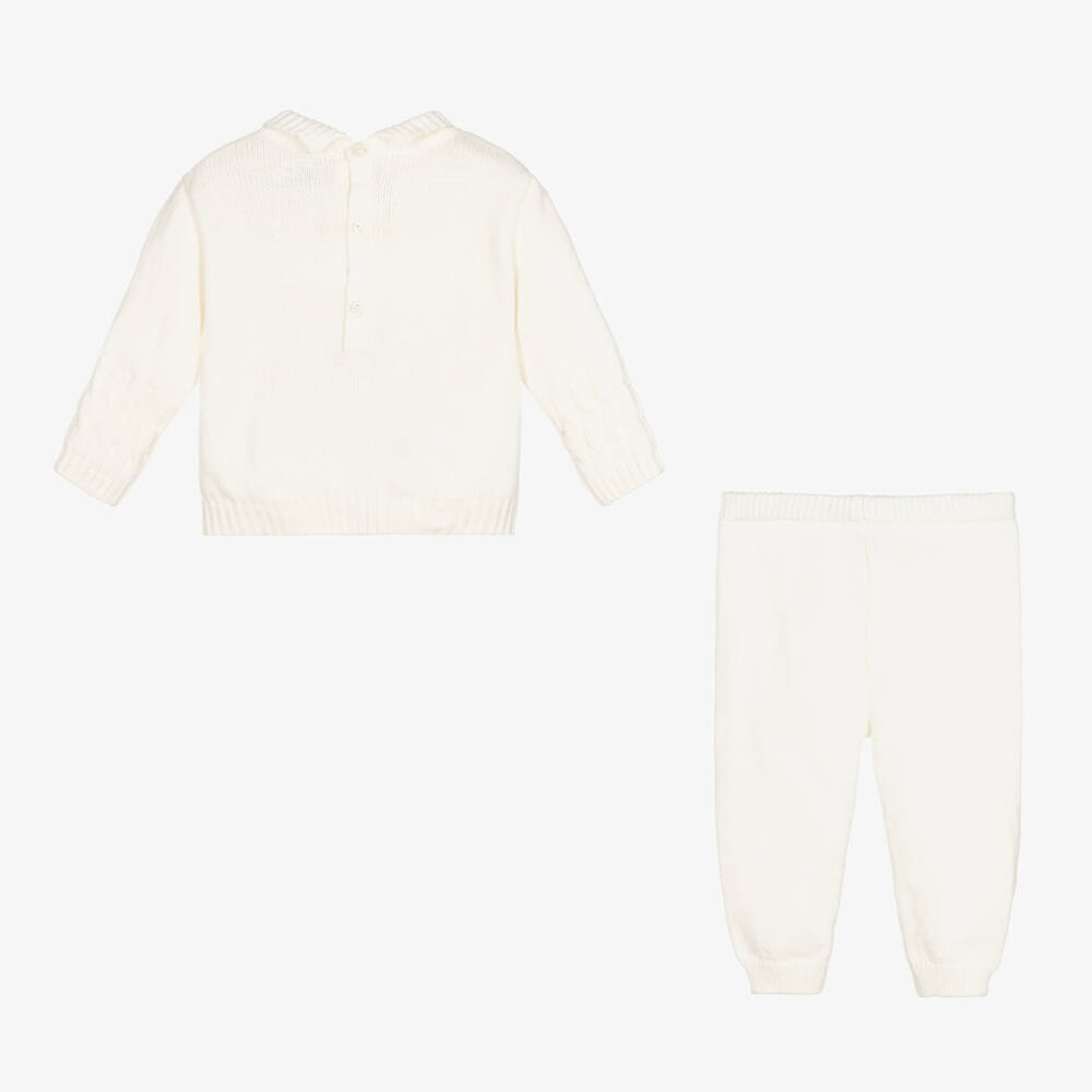 Sarah Louise Boys White & Grey 2 Piece Set main image 1