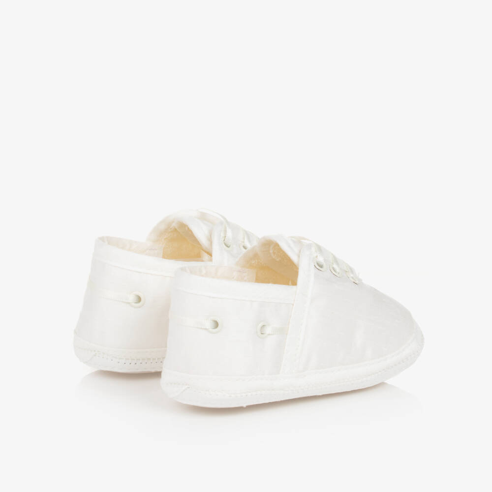 Sarah Louise-Boys Silk Feel Ivory Pre-Walkers | Childrensalon Outlet