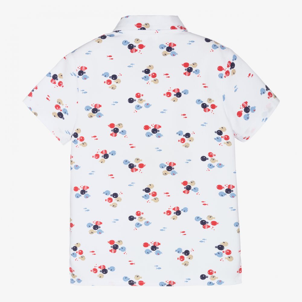 Sarah Louise-Boys White Cotton Shirt | Childrensalon Outlet