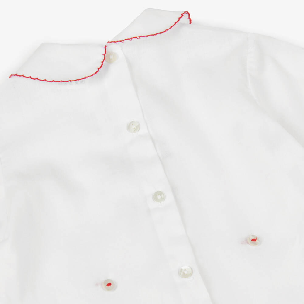 Sarah Louise-Комплект из красного и белого бархата для мальчиков | Childrensalon Outlet