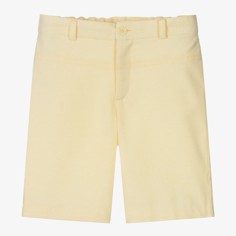 Sarah Louise-Boys Yellow Cotton Shorts | Childrensalon Outlet