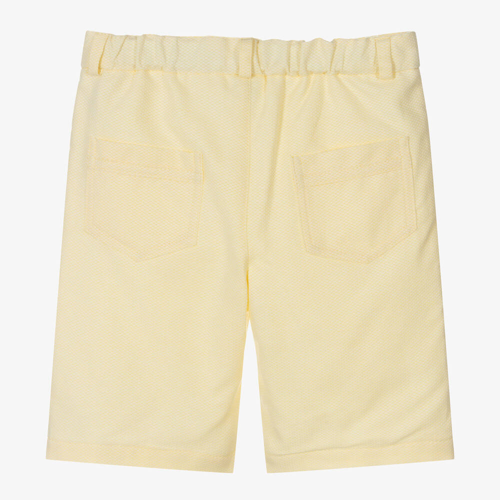 Sarah Louise-Boys Yellow Cotton Shorts | Childrensalon Outlet