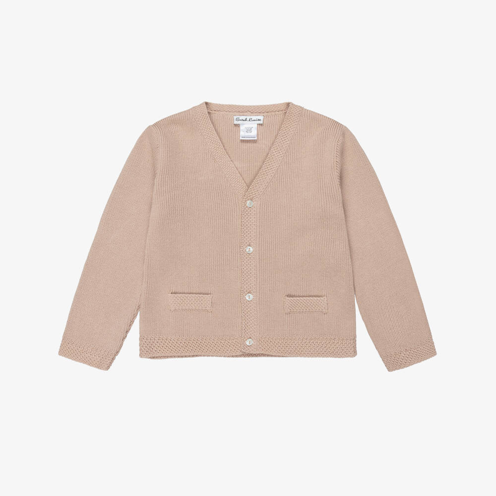 Sarah Louise-Cotton Knit Cardigan | Childrensalon Outlet