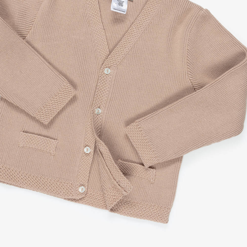 Sarah Louise-Cotton Knit Cardigan | Childrensalon Outlet