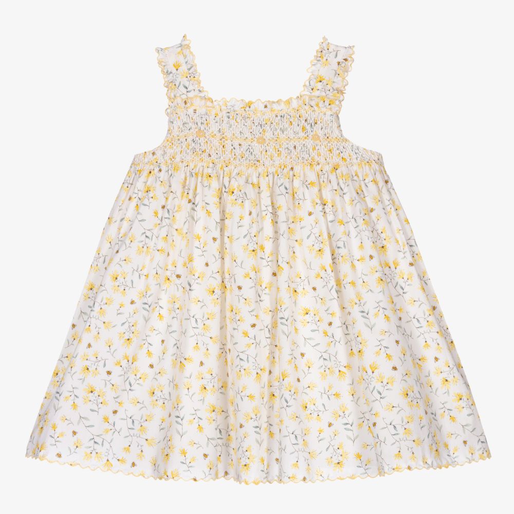 Sarah Louise - Floral Cotton Baby Dress | Childrensalon