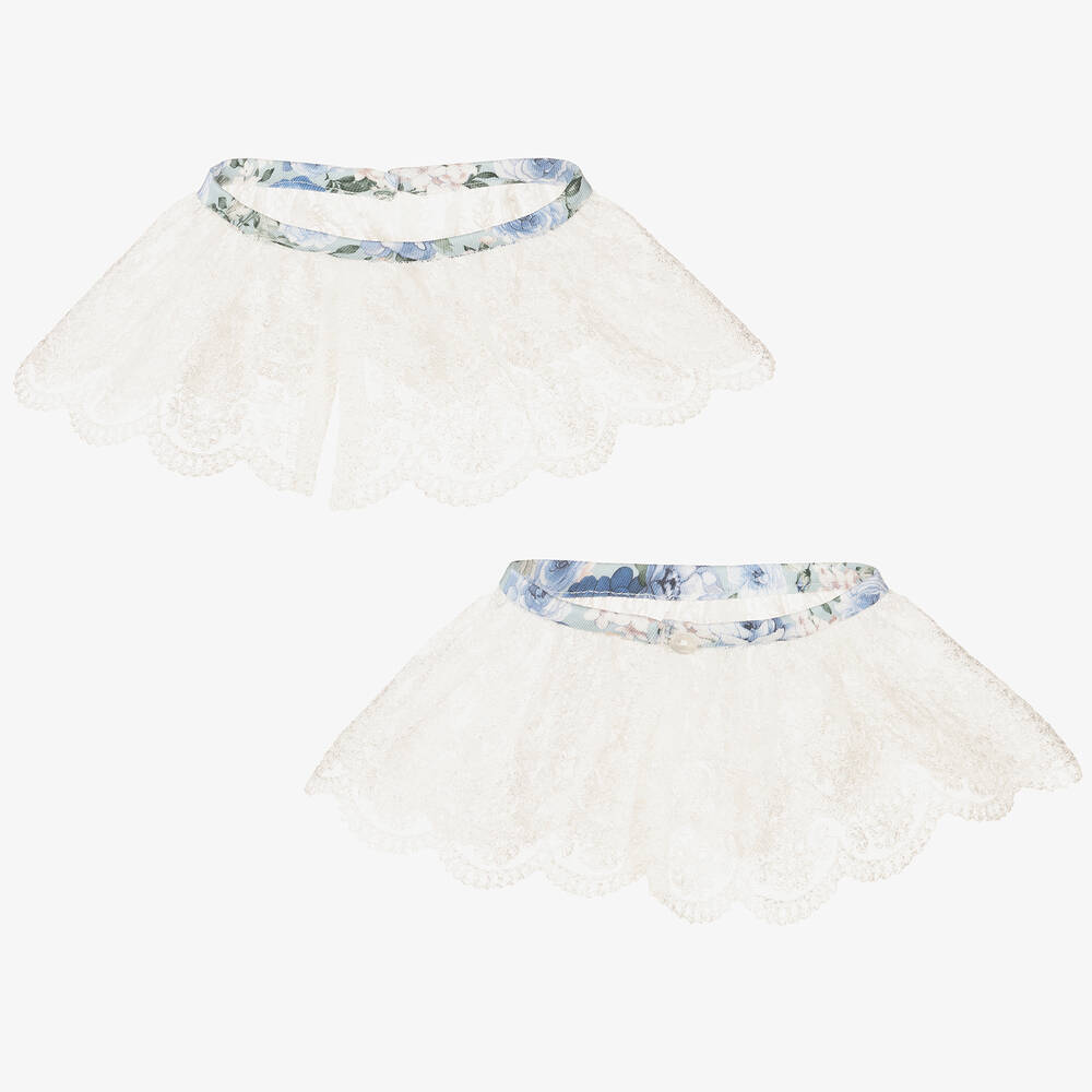 Sarah Louise-Girls Blue Cotton Floral Dress | Childrensalon Outlet